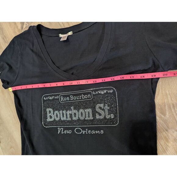 Blingy Bourbon Street New Orleans Souvenir T-shirt - Picture 8 of 11